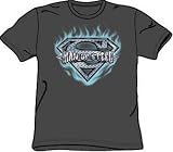 Superman MAN OF STEEL SHIELD Adult Charcoal Gray T-shirt Tee Shirt