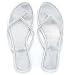 Medium White Sandal with Crystal Woven Strap