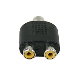 HDE RCA Audio Video Splitter Adapter (RCA F to 2 RCA F)