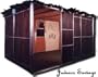Modular Wood Sukkah 6x8 Feet Mahogany