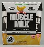 CytoSport Genuine Muscle Milk RTD Banana Creme -- 11 fl oz Each / Pack of 4