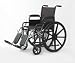 Economy Wheelchair - Fixed, Full-Length Padded Arms, 18