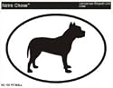 PIT BULL Oval Bumper Sticker