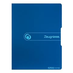 Herlitz 11208360 Sichtbuch PP A4/20 Zeugnisse blau