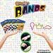GOOGLY BANDS WONDERS OF THE WORLD SHAPED RUBBER BANDS 12 Collectible Bands Package