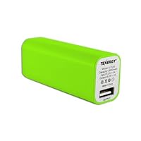 Tenergy 2600mAh Portable Power Bank w/ Micro USB Cable- GREEN