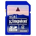 Kingston 4 GB SDHC Class 4 Flash Memory Card SD4/4GB