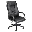 Executive LeatherPlus Chair with Padded Armrests by Boss