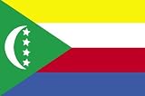 3 x 5 Feet Comoros Poly - indoor International Flag Made in US.