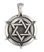 BICO AUSTRALIA JEWELRY (E192) STAR OF DAVID SHIELD - PROTECTION FOR THE WEAK - Comes with a Generic 18 inch (to 20in) Adjustable 4mm Black Rubber Necklace.