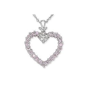 1 1/5 Carat Pink Sapphire and Diamond 14K White Gold Pendant w/Chain 1 1/5 Carat Pink Sapphire and Diamond 14K White Gold Pendant w/Chain