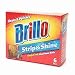 Brillo Strip & Shine Soap Free Steel Wool Balls, 6 ea