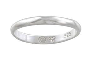 Silver Moon R17639-2 Sterling Silver Childrens Light Ring - Size 2