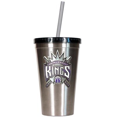 NBA Sacramento Kings 16-Ounce Stainless Steel Insulated Tumbler with Straw