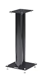 NorStone Stylum 2 - Pied denceinte bibliothèque - Structure Acier - Hauteur 60 cm - Finition Noir