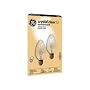 GE 48394 15-Watt Crystal Clear Flame Tip Auradescent F10 2-Pack, 2-Pack