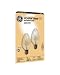 GE 48394 15-Watt Crystal Clear Flame Tip Auradescent F10 2-Pack