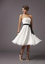 Luxus Abendkleid, Cocktailkleid,  Kleid,  Farbe wei&szlig;