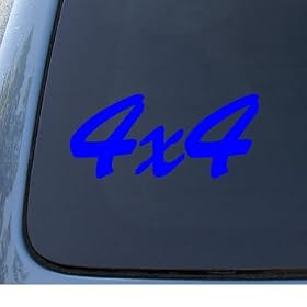 4 X 4 - Car, Truck, Notebook, Vinyl Decal Sticker #1000 | Vinyl Color: Blue