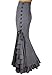 (XS, XXL, 20, 22, 24 or 28) Rainy Night in London - Black or Gray, Gothic Steampunk Victorian Skirt