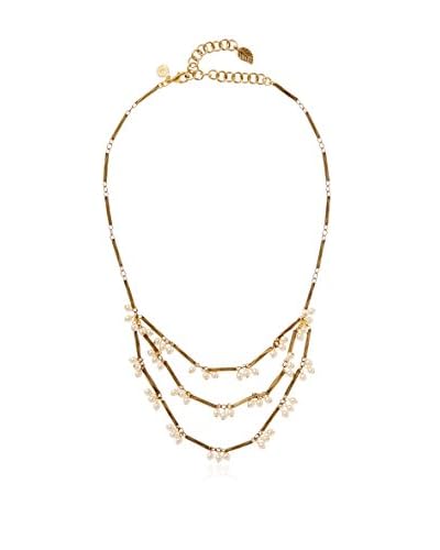 David Aubrey Hadrien Chain & Simulated Pearl Fringe Necklace