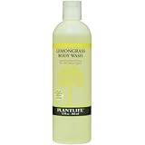Lemongrass Body Wash (or Shower Gel)- 12 fl oz- made with organic ingredients and 100% pure essential oils
