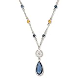 University of Michigan Crystal Logo Necklace
