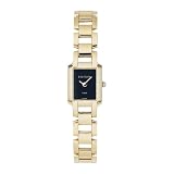 Esatora Women's Contemporary Wrist Watch with Black Dial and Stainless-Steel Strap