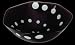 Vessel Sinks, Helix Black/White Glass, Heptagon Vessel Sink