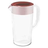 Classic Pitcher Clear With Red Lid 2.25 Quart