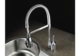 Elkay Arezzo Collection LK7420NK Single Lever Cast Spout Faucet with 6-5/8 Reach, 360 Degrees Swing Spout, Pre-Rinse and ADA Compliant: Brushed Nickel