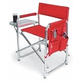 Sporting Goods : Sports Aluminum chair with foldable table Colors: Red 100