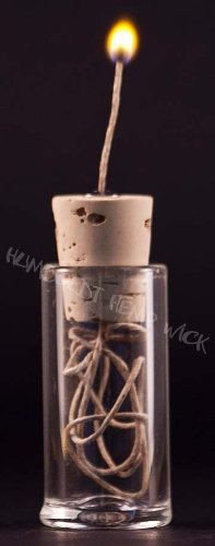 Humboldt Organic Hemp Wick Dispenser + 50 Feet of Hemp Wick (Clear)