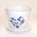 Pfaltzgraff Yorktowne Flower Pot W/tray - 6 1/4h X 7d W 8tray