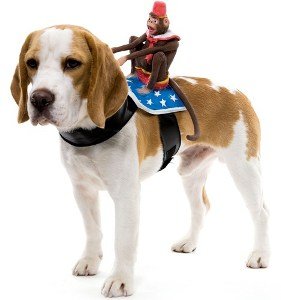 Monkey Dog Rider Pet Costume Size One Size
