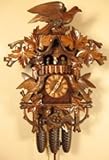 Black Forest Cuckoo Clock-Musical, Carved Hawk, Model #8388