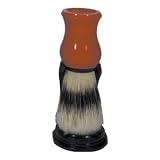 Kingsley Bristle Shave Brush with Stand - Brown