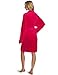 Seven Apparel Hotel Spa Collection Herringbone Textured Plush Robe, Bright Fuchsia Pink
