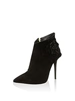 Lua Lua Botines Flor (Negro mate)