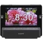 Sony ICFCL75iP Speaker Dock with Alarm Clock, Radio, and 7-Inch LCD for iPod/iPhone (Black)