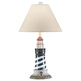 Westwood Collection 1-Light Lighthouse Table Lamp - Blue/ White