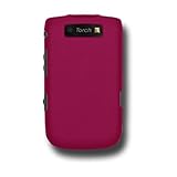 Amzer Rubberized Snap On Crystal Hard Case for BlackBerry Torch 9800 (Hot P ....