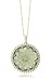 10k Yellow Gold Flower Green Amethyst Diamond title=