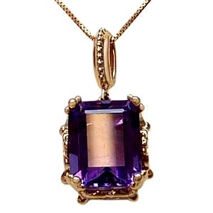 【クリックで詳細表示】【Gemfa 送料無料】K18PG アメジスト ペンダント 640083