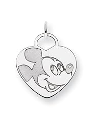 Sterling Silver Disney Mickey Heart Charm
