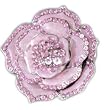 Womens Pink Rhinestone Rose Fashion Belt Buckle Womens Pink Rhinestone Rose Fashion Belt Buckle