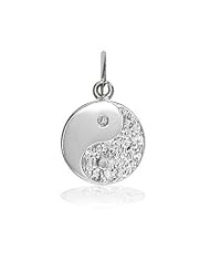 Mini Yin and Yang Charm in Sterling Silver