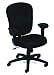 Black Fabric Executive Task Computer Chair with Adjustable Arms -- B1571-BK