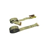 2 X 16' E-Track Ratchet Strap with Spring E Fittings, for Interior Van Trailers by US Cargo Control