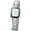 Women's White Crystal White MOP Dial Stainless Steel